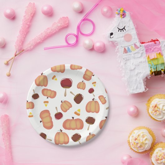 Herfst Behandeling Papieren Bordje (Feest)