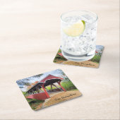 Herfst Belmont overdekte brug NH Kartonnen Onderzetters (Insitu)