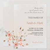 Herfst Belofte - Elegante herfst bruiloft uitnodig Kaart (Voorkant / Achterkant)