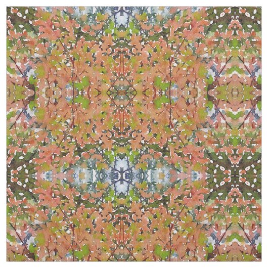 Herfst berch forest waterverf stof (Swatch)