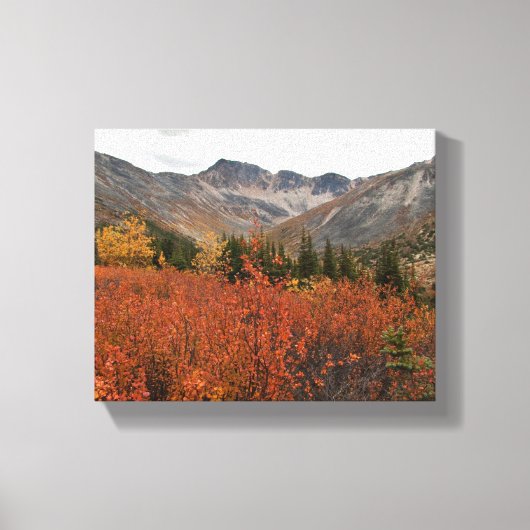 Herfst berglandschap canvas afdruk (Voorkant)
