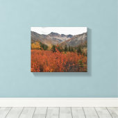 Herfst berglandschap canvas afdruk (Insitu (Houten vloer))