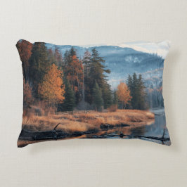Herfst Bergmeer Bos Landschap Accent Kussen