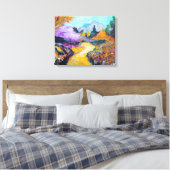 Herfst Bergpad Schilderij Canvas Afdruk (Insitu (Slaapkamer))