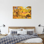 Herfst Berkboom Canvas Afdruk (Insitu (Slaapkamer))