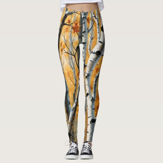 Herfst Berken Leggings (Voorkant)