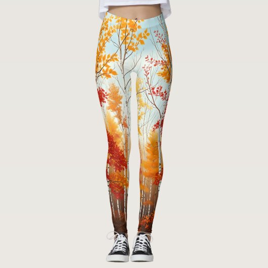 Herfst Berken Leggings (Voorkant)