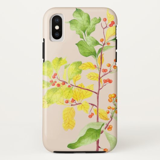 Herfst Berries op een iPhone Case (Achterkant)