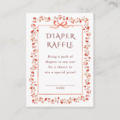 Herfst Bes Grens & Strik Luier Raffle Informatiekaartje (Voorkant)