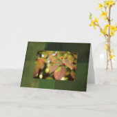 Herfst bessen notecard kaart (Gele Bloem)