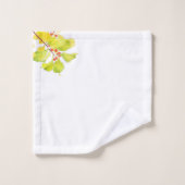 Herfst bessen op een badkamer handdoek set (Wasdoekje)