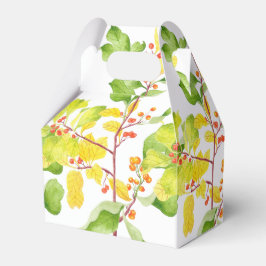 Herfst bessen op een tafel gunst doos bedankdoosjes