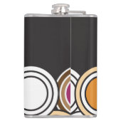 Herfst bevindt zich in volledige cirkel heupfles (Achterkant)