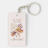 Herfst bewijst dat verandering mooi gebladerte is sleutelhanger (achterkant)