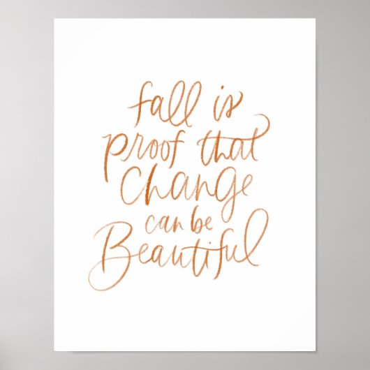 Herfst bewijst dat verandering mooi kan zijn poster (Voorkant)