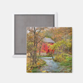 Herfst bij Alley Mill Magneet (Voorkant / Achterkant)