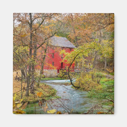 Herfst bij Alley Mill Magneet (Voorkant)