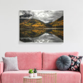 Herfst bij Beaver Lake in Marble, Colorado Canvas Afdruk (Insitu (Woonkamer))