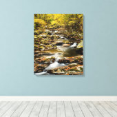 Herfst bij Big Creek Canvas Afdruk (Insitu (Houten vloer))