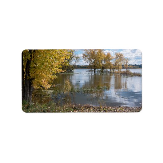 Herfst bij Black Dog Lake Etiket (Voorkant)