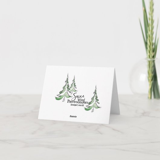 Herfst bij Blackbird Kaart (Achterkant)