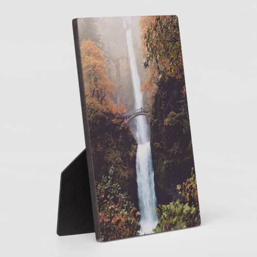 Herfst bij Multnomah Falls, OR Fotoplaat (Zijkant)