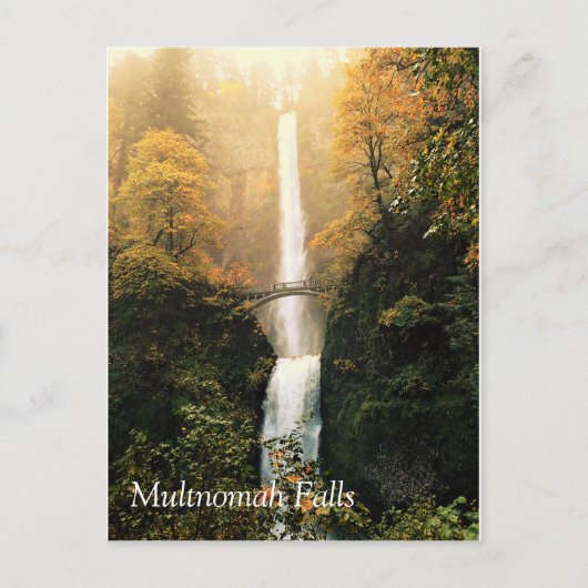 herfst bij Multnomah-Herfsten, OF Briefkaart (Voorkant)