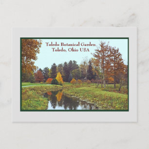 "HERFST BIJ TOLEDO BOTANICAL GARDEN" BRIEFKAART