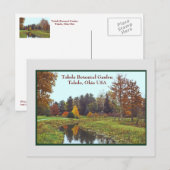 "HERFST BIJ TOLEDO BOTANICAL GARDEN" BRIEFKAART (Voorkant / Achterkant)