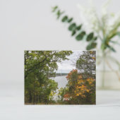 Herfst bij Truman Dam Dank je wel Briefkaart (Staand voorkant)