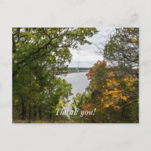 Herfst bij Truman Dam Dank je wel Briefkaart