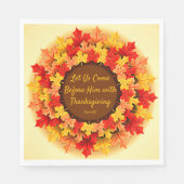 Herfst bijbelprijsopgave laat Thanksgiving gemidde Servet (Voorkant)