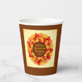 Herfst bijbelprijsopgave laat Thanksgiving Papieren Bekers (Voorkant)