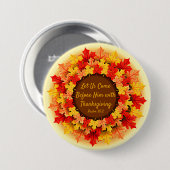 Herfst bijbelprijsopgave laat Thanksgiving Ronde Button 7,6 Cm (Voorkant /achterkant)