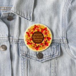 Herfst bijbelprijsopgave laat Thanksgiving Ronde Button 7,6 Cm