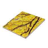 Herfst bijkantoren - gouden geel tegeltje (Zijkant)