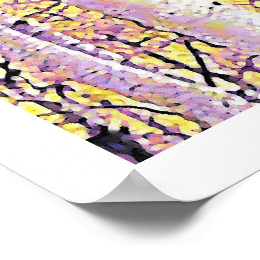 Herfst Birch Poster (Hoek)