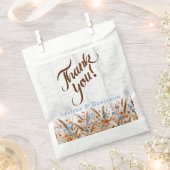 Herfst Birch Tree en Wildflowers Wedding Bedankzakje (Geknipt)