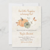 Herfst Birthday Little Pumpkin is een Kaart (Voorkant)