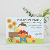 Herfst Birthday Party Invitation Kaart (Staand voorkant)