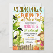 Herfst Birthday Uitnodiging (Voorkant)