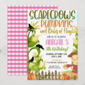 Herfst Birthday Uitnodiging (Voorkant / Achterkant)