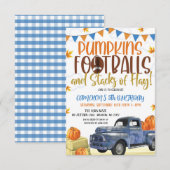 Herfst Birthday Uitnodiging (Voorkant / Achterkant)