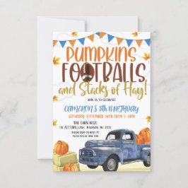 Herfst Birthday Uitnodiging