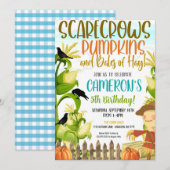 Herfst Birthday Uitnodiging (Voorkant / Achterkant)