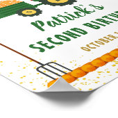 Herfst Birthday Welkom in de herfst Pumpkin Poster (Hoek)