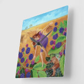 Herfst Blackberry feeën Vierkante Klok (Hoek)