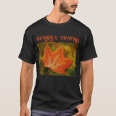 Herfst blad: Hayrides & Campfires T-shirt (Voorkant)