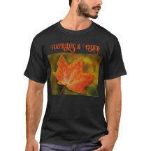 Herfst blad: Hayrides & Cider T-shirt