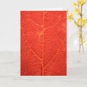 Herfst Blad Kaart (Gele Bloem)